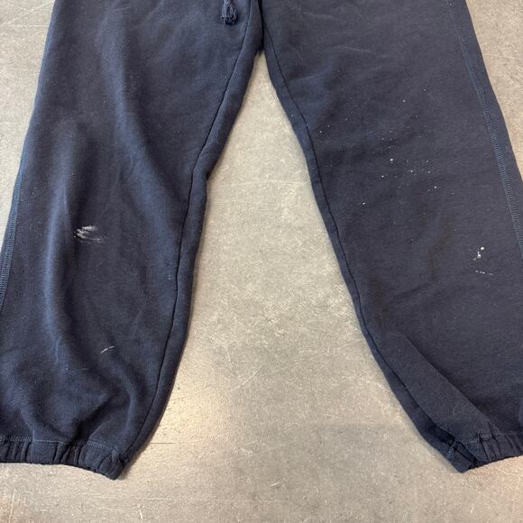 Vintage Y2K Abercrombie Mcbling Sweatpant Capri Jogger Crop Navy Drawstring XS - Picture 6 of 8